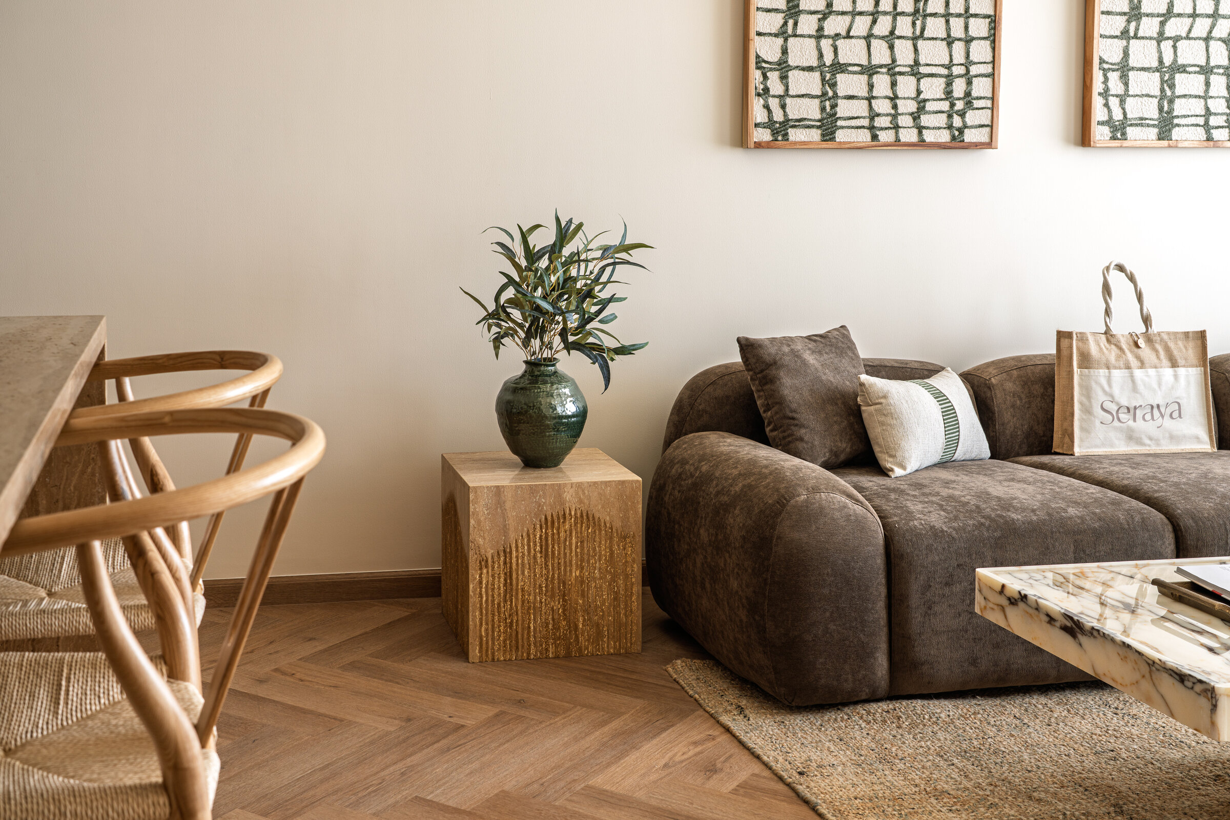 Relic Side Table in Viola at Seraya Residence 45