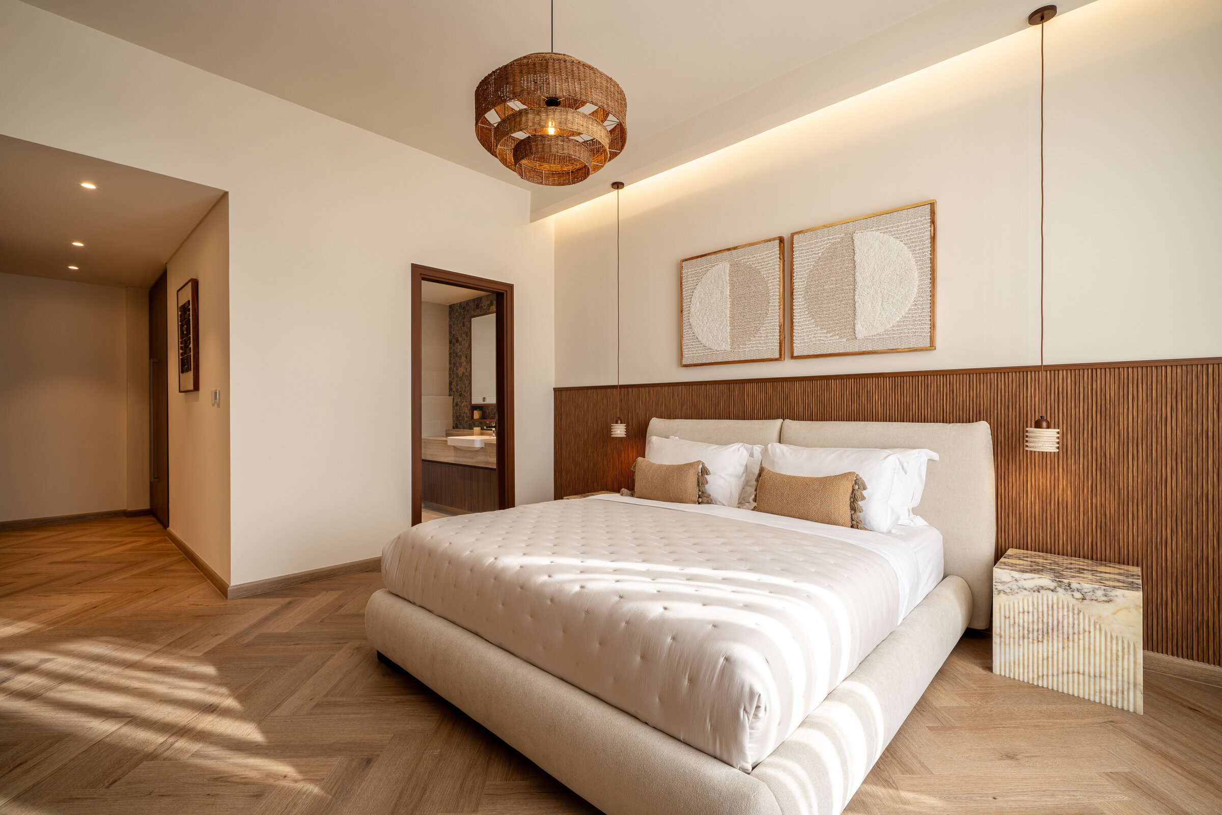 Relic Side Table in Viola at Seraya Residence 46