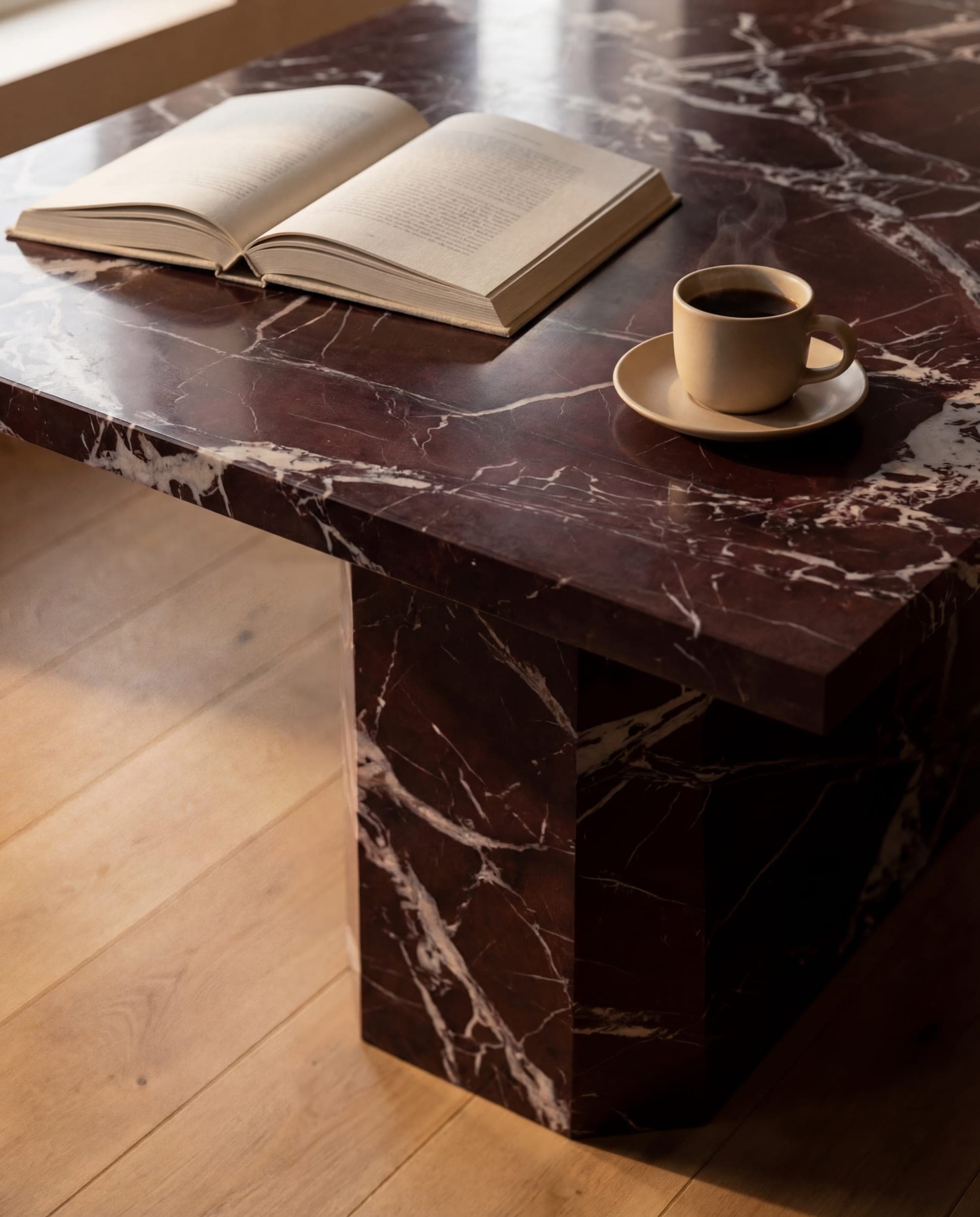 Mensa Dining Table in Rosso Levanto