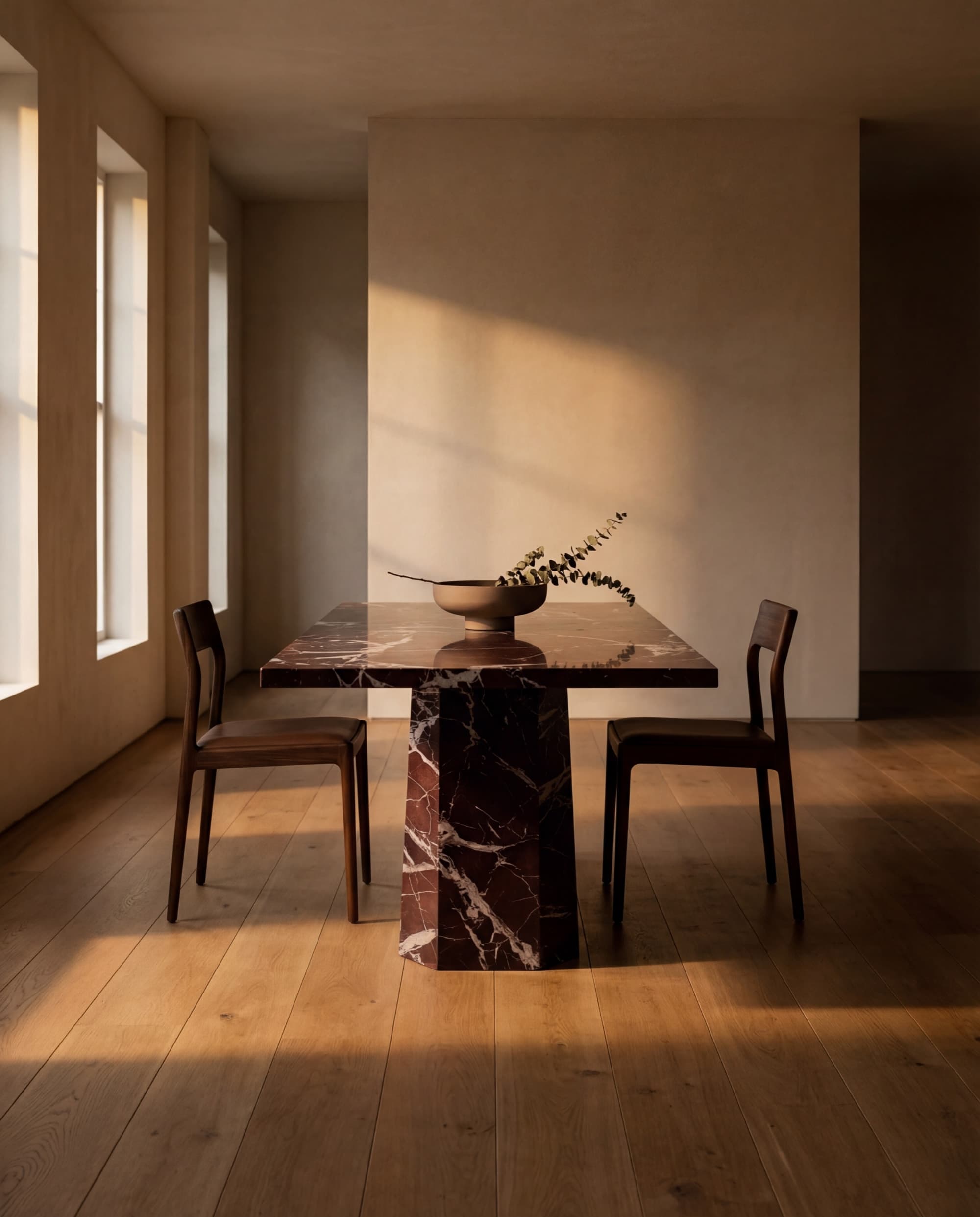 Mensa Dining Table in Rosso Levanto